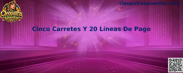 Cinco carretes y 20 líneas de pago en Cleopatra Apuestas