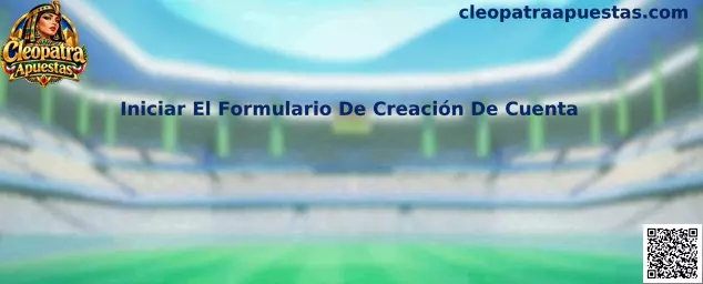 Iniciar El Formulario De Creación De Cuenta